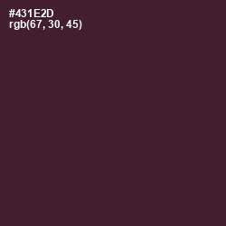 #431E2D - Wine Berry Color Image