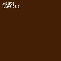 #431F06 - Morocco Brown Color Image