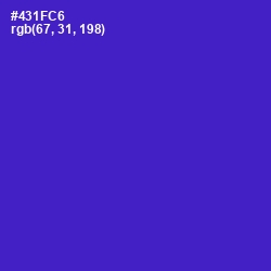 #431FC6 - Purple Heart Color Image