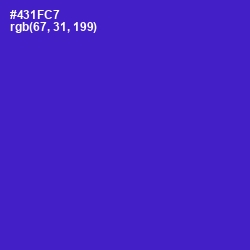 #431FC7 - Purple Heart Color Image