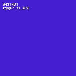 #431FD1 - Purple Heart Color Image