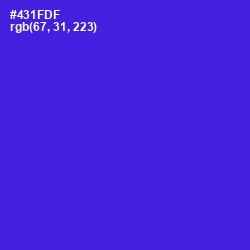 #431FDF - Purple Heart Color Image