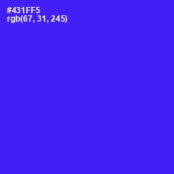 #431FF5 - Purple Heart Color Image