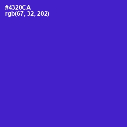 #4320CA - Purple Heart Color Image