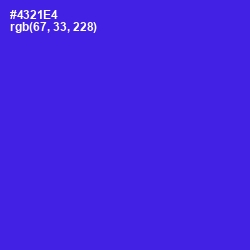 #4321E4 - Purple Heart Color Image