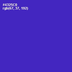 #4325C0 - Purple Heart Color Image