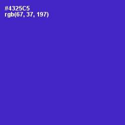 #4325C5 - Purple Heart Color Image