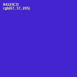 #4325CD - Purple Heart Color Image