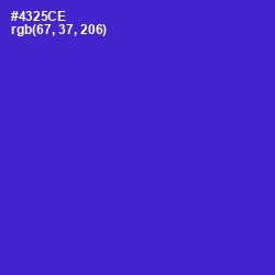 #4325CE - Purple Heart Color Image