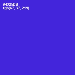 #4325DB - Purple Heart Color Image