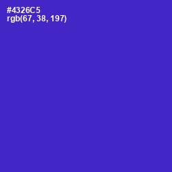 #4326C5 - Purple Heart Color Image