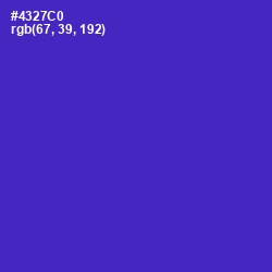 #4327C0 - Purple Heart Color Image