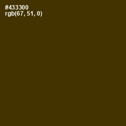 #433300 - Deep Bronze Color Image