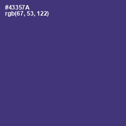 #43357A - Honey Flower Color Image