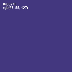 #43377F - Honey Flower Color Image