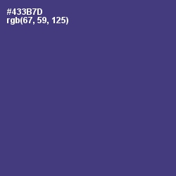 #433B7D - Honey Flower Color Image