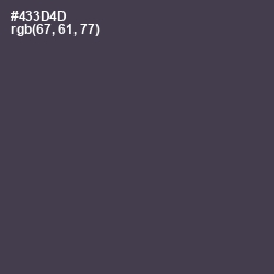 #433D4D - Matterhorn Color Image