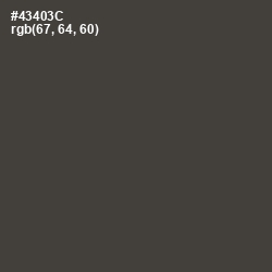 #43403C - Kelp Color Image