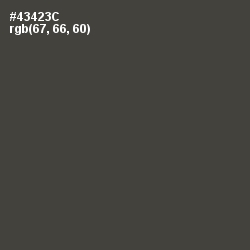 #43423C - Kelp Color Image