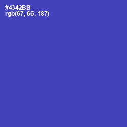 #4342BB - Blue Violet Color Image