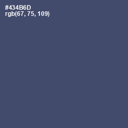 #434B6D - Mulled Wine Color Image