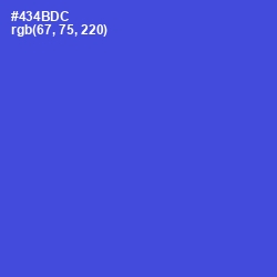 #434BDC - Royal Blue Color Image