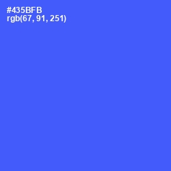 #435BFB - Royal Blue Color Image