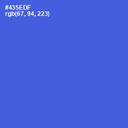 #435EDF - Royal Blue Color Image