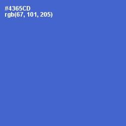 #4365CD - Indigo Color Image