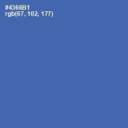 #4366B1 - San Marino Color Image