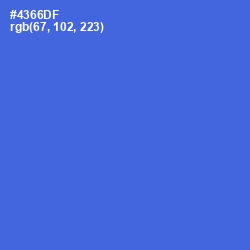 #4366DF - Indigo Color Image