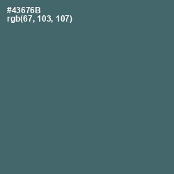 #43676B - Blue Bayoux Color Image