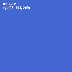 #4367D1 - Indigo Color Image