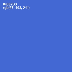 #4367D3 - Indigo Color Image