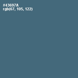 #43697A - Blue Bayoux Color Image
