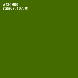 #436B00 - Green Leaf Color Image