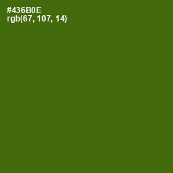 #436B0E - Green Leaf Color Image