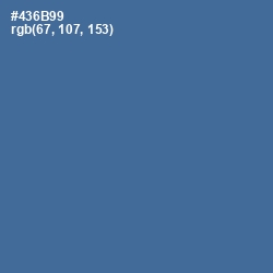 #436B99 - Kashmir Blue Color Image