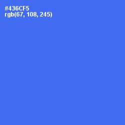 #436CF5 - Royal Blue Color Image