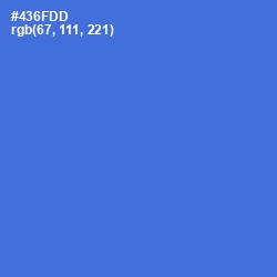 #436FDD - Indigo Color Image