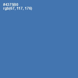 #4375B0 - San Marino Color Image