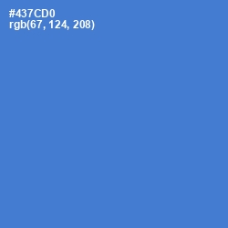 #437CD0 - Indigo Color Image