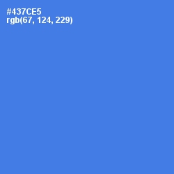 #437CE5 - Royal Blue Color Image