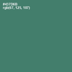 #437D6B - Faded Jade Color Image