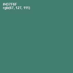 #437F6F - Faded Jade Color Image