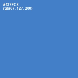 #437FC8 - Indigo Color Image