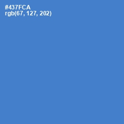 #437FCA - Indigo Color Image