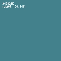 #43828D - Smalt Blue Color Image