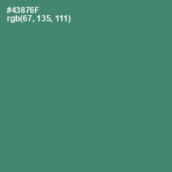 #43876F - Viridian Color Image