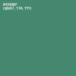 #43886F - Viridian Color Image